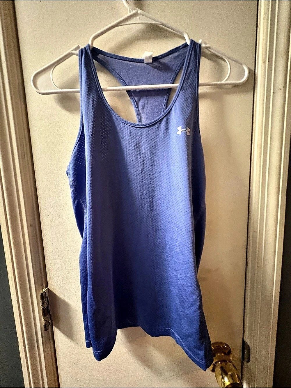 Under Armour HeatGear tank top Women'Small Blue Tank Top Size Small